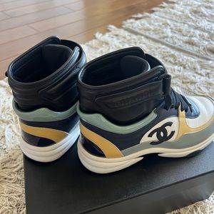 Authentic Chanel high top sneakers